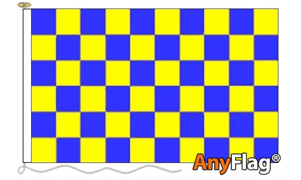 Blue and Yellow Check Custom Printed AnyFlag®